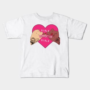 girls supporting girls Kids T-Shirt